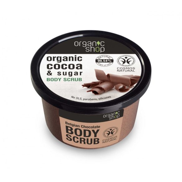 Organic Shop Belga Csokoládé cukros testradír 250 ml