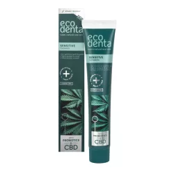 Ecodenta fluoridmentes szenzitív fogkrém cbd-vel és probiotikummal 100ml - bio és natúr kozmetikumok