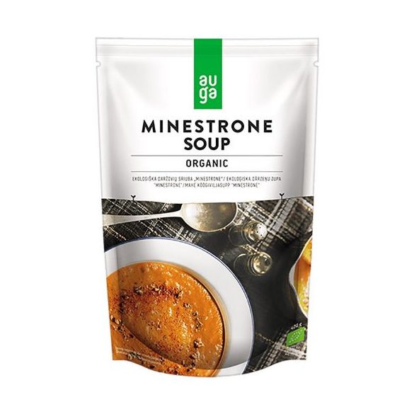 Auga bio vegán zöldséges minestrone leves 400 g