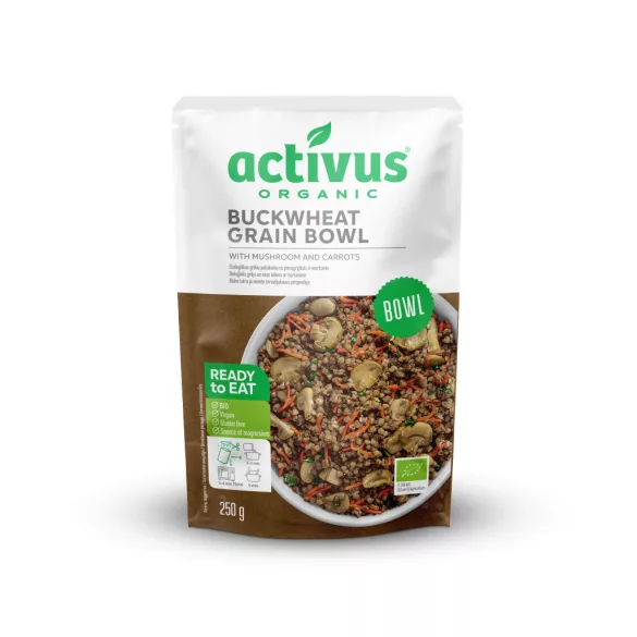 Activus bio hajdina&gomba gabona tál répával 250 g
