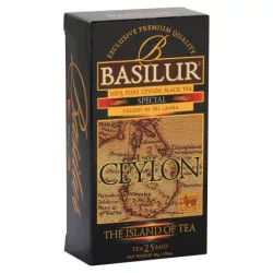 Basilur the island of tea special fekete tea 25 filter 50 g - bio és refomélelmiszer
