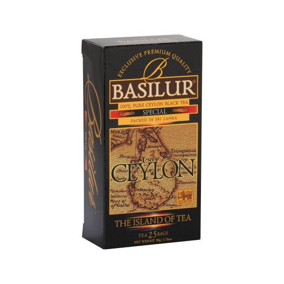 Basilur the island of tea special fekete tea 25 filter 50 g