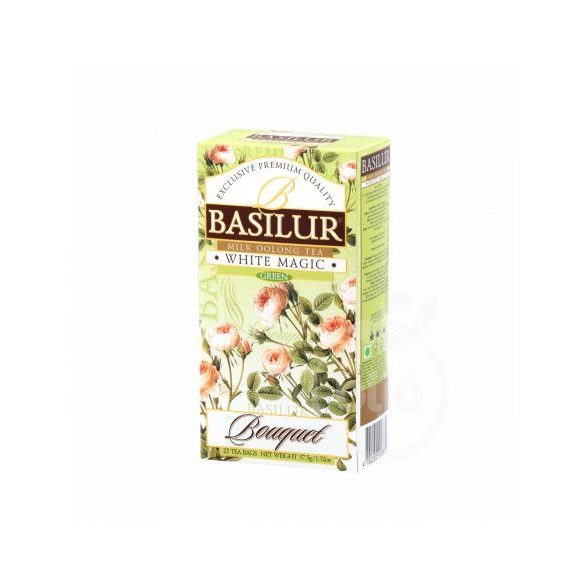 Basilur bouquet white magic tejes oolong tea 25 filter 37,5 g