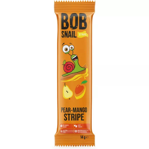 Bob Snail gyümölcstekercs körte-mangó 14 g