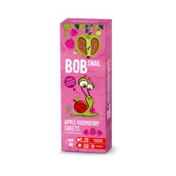 Gluténmentes bob snail gyümölcssnack étcsokoládéban alma-málna 30g - bio és refomélelmiszer