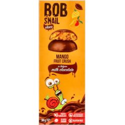 Gluténmentes bob snail gyümölcssnack tejcsokoládéban mangó 30g - bio és refomélelmiszer