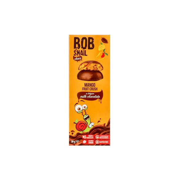Bob Snail gyümölcs snack étcsokoládéban mangó 30 g