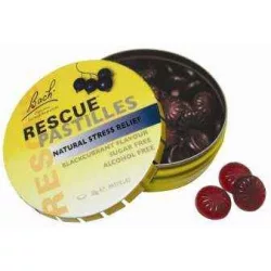 Bach rescue pasztilla fekete ribizlis 50g - bio és vegán étrendkiegészítők