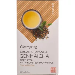 Clearspring bio japán genmaicha tea 20db