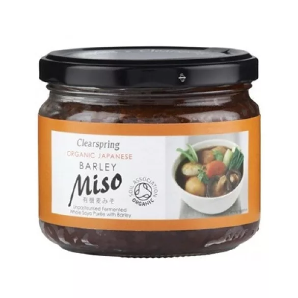 Clearspring bio miso árpából üveges 300g - bio és refomélelmiszer