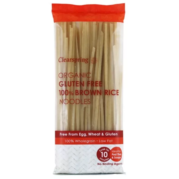 Clearspring bio gluténmentes barna rizstészta 200g