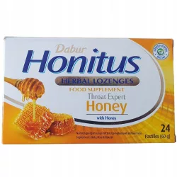   Dabur honitus honey méz ízű gyógynövényes szopogató tabletta 24db