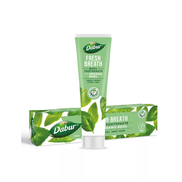 Dabur fluoridmentes gyógynövényes fogkrém organikus bazsalikommal 100ml