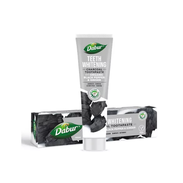 Dabur Herbal fehérítő fogkrém Aktív szénnel organikus összetevővel 100 ml