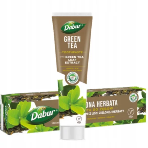 Dabur fluoridmentes zöld tea fogkrém zöldtea levél kivonattal 100ml
