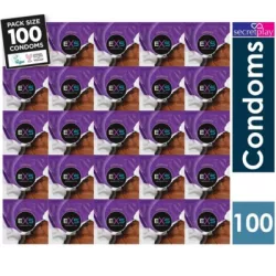   Exs hot chocolate - óvszer csoki ízesítéssel - fekete (100 db)