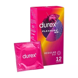 Durex emoji pleasureme - bordás-pontozott óvszer (12db)