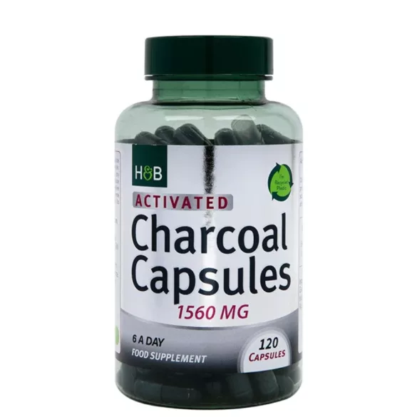 H&b aktív szén kapszula 1560 mg 120 db