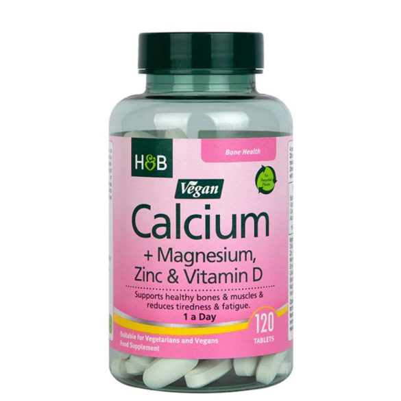 H&b kalcium+d3+magnézium+cink tabletta 120 db