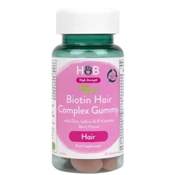 H&b biotin-haj komplex gumivitamin 30 db