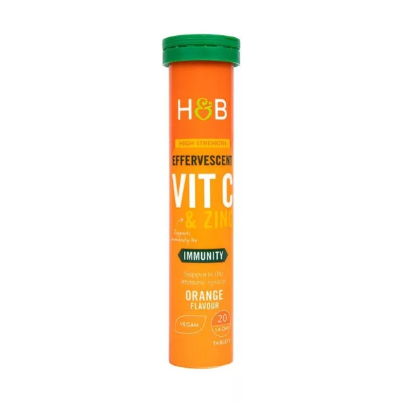 H&b c+cink pezsgőtabletta narancs 20 db