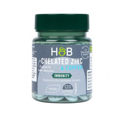 H&b cink 15 mg+réz tabletta 120 db