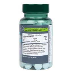 H&b cink 25 mg+réz tabletta 120 db