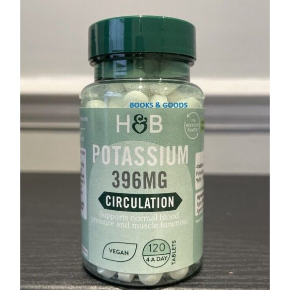 H&b kálium tabletta 396 mg 120 db