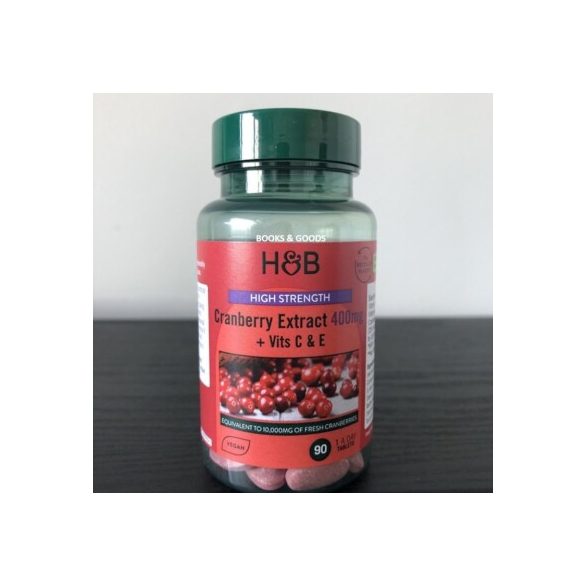 H&b tőzegáfonya tabletta 400 mg 90 db