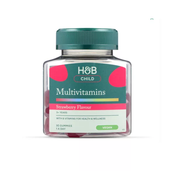 H&b gyerek 3+ multivitamin gumivitamin epres 30db