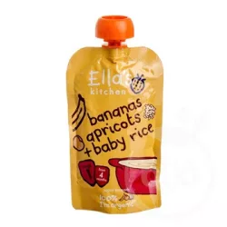 Ellas Kitchen bio banán sárgabarack bébirizs bébiétel 120 g - bio és refomélelmiszer