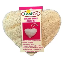 Loofco luffa szivacs szív alakú fürdéshez 1 db - bio és natúr kozmetikumok