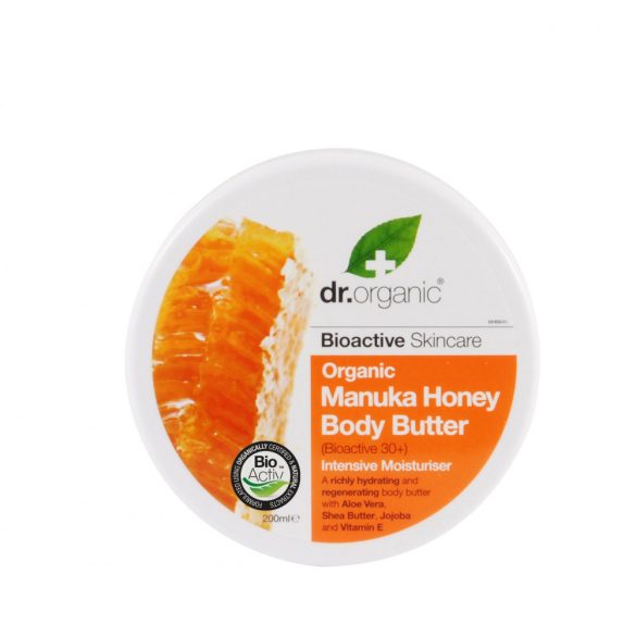 dr.Organic Testápoló vaj bio manuka mézzel 200ml