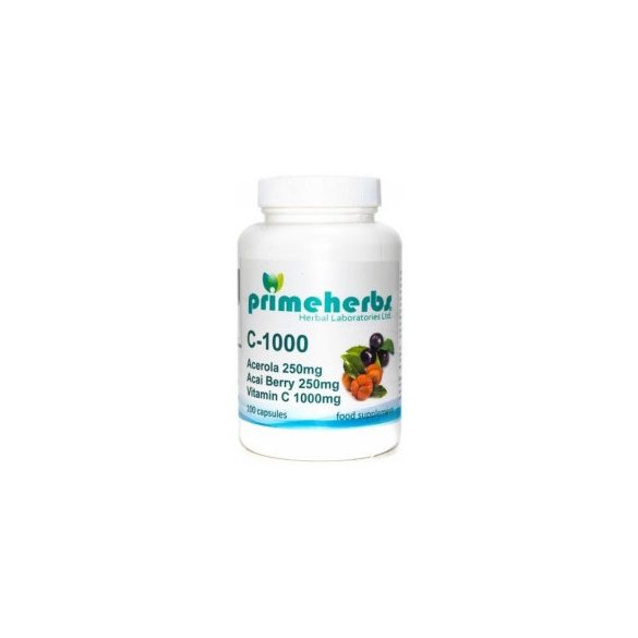 Primeherbs C-1000mg+acerola 250mg+acai 250mg 100db