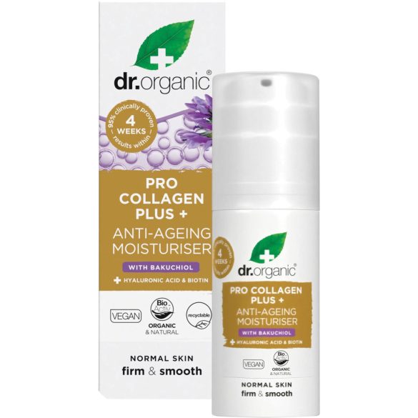 Dr.organic pro collagen anti-aging hidratáló arckrém bakuchiollal