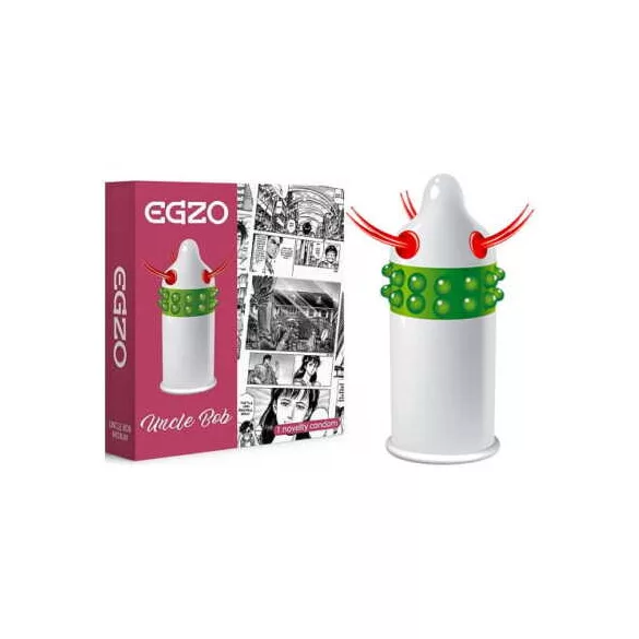 Egzo uncle bob - tüskés, csápos óvszer (1db)