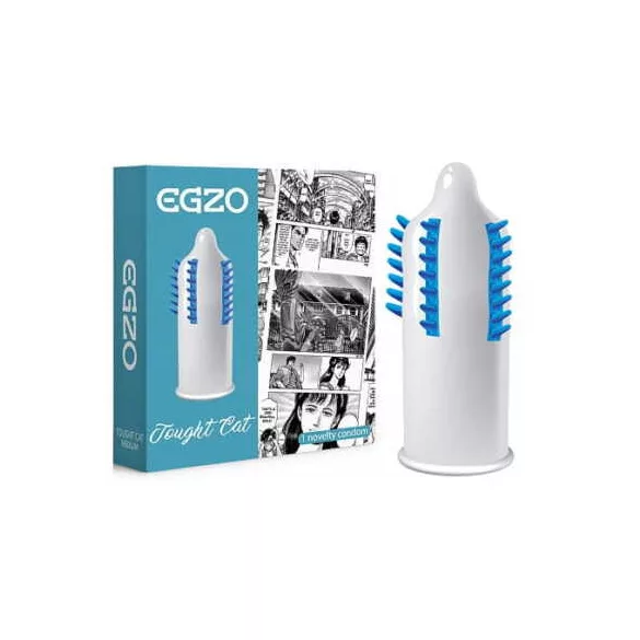 Egzo tough cat - soros, sörtés kiállású óvszer (1db)