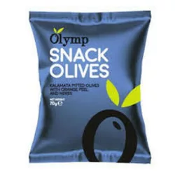   Vegán olymp snack fűszerezett kalamata olívabogyó narancshéjjal, magozott 70g