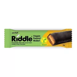   Vegan riddle mogyoróvajas ostyaszelet kakaókrémmel, étcsokoládéval 35g
