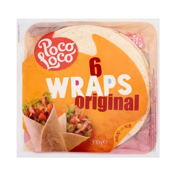 Poco Loco wraps lágy tortilla 370 g