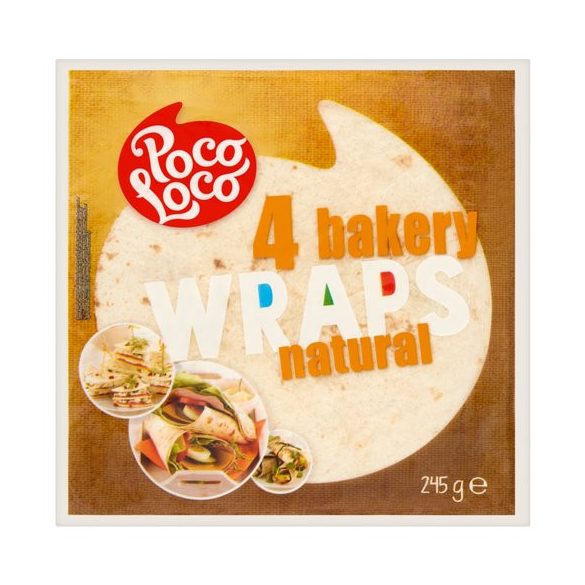 Poco Loco lágy tortilla búzalisztből 245 g