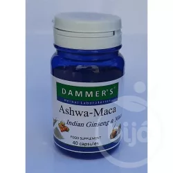 Dammers ashwa maca indiai ginzeng kapszula 40 db - bio és vegán étrendkiegészítők