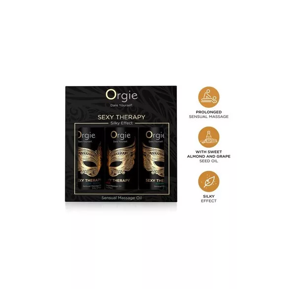 Orgie sexy therapy - érzéki masszázsolaj szett (3x30ml)