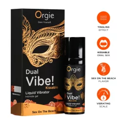   Orgie dual vibe - unisex folyékony vibrátor - sex on the beach (15ml)