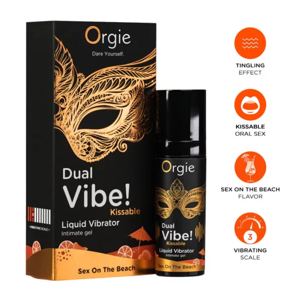 Orgie dual vibe - unisex folyékony vibrátor - sex on the beach (15ml)