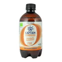 Captain kombucha bio zero gyömbér-citrom 400ml drs