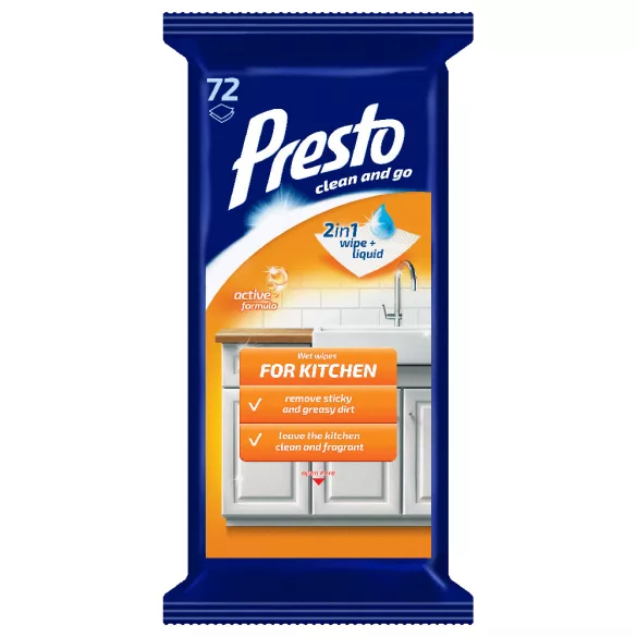 Presto konyhai törlőkendő 72db