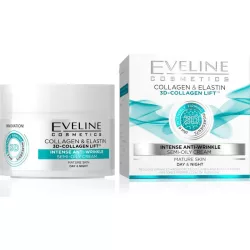 Eveline nature line 3d collagen intenzív ránctalanító arckrém 50ml - bio és natúr kozmetikumok