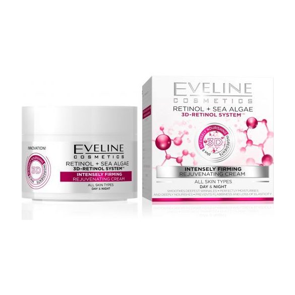 Eveline 3d retinol intenzív feszesítő arckrém 50 ml