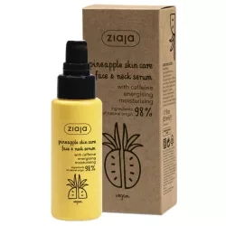 Ziaja ananász arc- és nyakszérum koffeinnel vegán 50ml - bio és natúr kozmetikumok